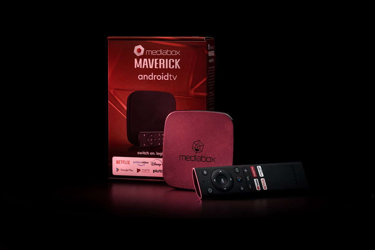 Mediabox - Maverick 4K Android TV™ Box - Switch On. Login. Binge.